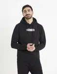 Čierna pánska mikina s kapucňou Celio Vetype