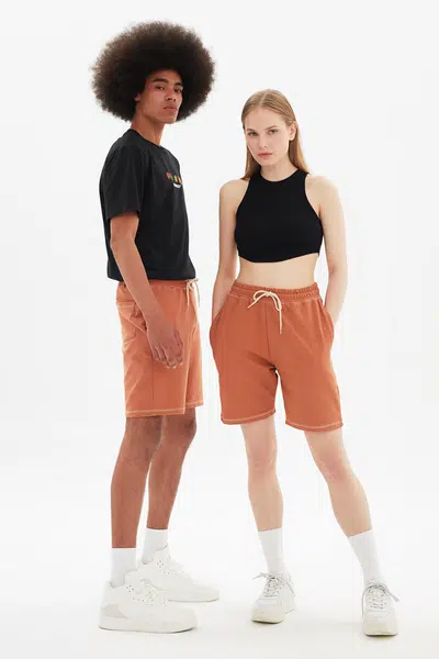 Trendyol Camel Unisex Regular Fit Shorts & Bermuda