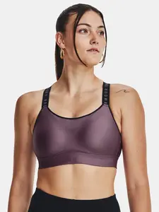 Fialová športová podprsenka Under Armour UA Infinity High Bra