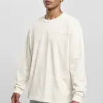 Organic Cotton Short Curved Oversized LS White Sand