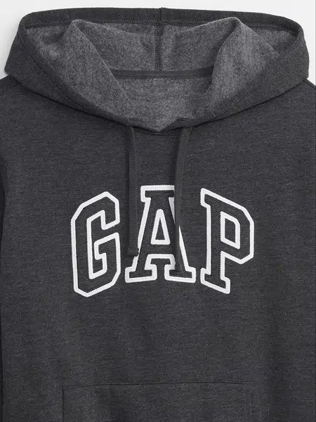 Tmavosivá dámska mikina s kapucňou GAP