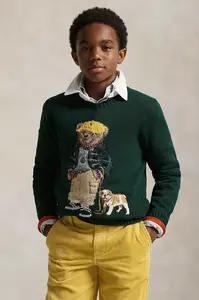 Detský bavlnený sveter Polo Ralph Lauren