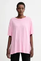 Tričko American Vintage dámské, růžová barva, JAC02AV