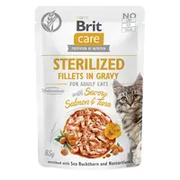 Brit Care Cat Sterilized - Fillets in Gravy with Savory Salmon&Tuna 85 g