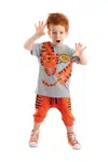 Súprava trička a krátkych nohavíc Denokids Roar Tiger pre chlapcov