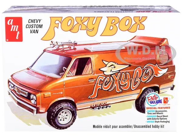 Skill 2 Model Kit Chevrolet Custom Van "Foxy Box" 1/25 Scale Model by AMT