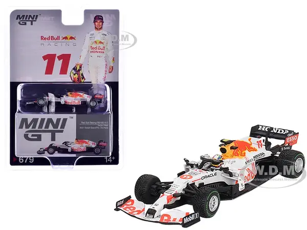 Red Bull Racing RB16B 11 Sergio Perez "Oracle-Honda" 3rd Place Formula One F1 "Turkish GP" (2021) Limited Edition 1/64 Diecast Model Car by Mini GT
