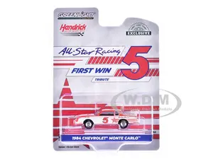 1984 Chevrolet Monte Carlo 5 Geoff Bodine "All-Star Racing (Hendrick Motorsports) First Win Tribute" White and Red with Graphics "Hobby Exclusive" Se