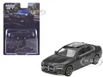 BMW i7 xDrive60 Dravit Gray Metallic Limited Edition 1/64 Diecast Model Car by Mini GT