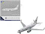 Boeing 737-700 Aircraft "Royal Australian Air Force" (A36-002) White with Blue Stripes "Gemini Macs" Series 1/400 Diecast Model Airplane by GeminiJet