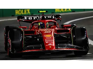 Ferrari SF-24 38 Oliver Bearman Formula One F1 "Saudi Arabia GP" (2024) with Acrylic Display Case 1/18 Model Car by LookSmart