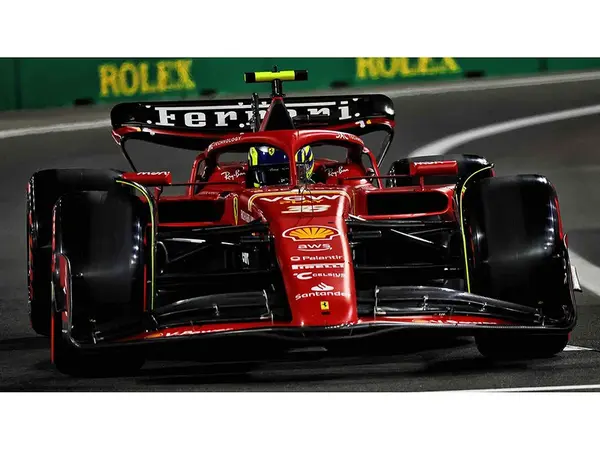 Ferrari SF-24 38 Oliver Bearman Formula One F1 "Saudi Arabia GP" (2024) with Acrylic Display Case 1/18 Model Car by LookSmart