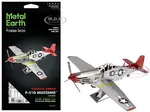 Model Kit North American P-51D Mustang Fighter Aircraft "Tuskegee Airmen Duchess Arlene 100th Fighter Squadron" United States Army Air Forces (Challe