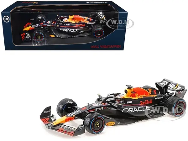 Red Bull Racing RB19 1 Max Verstappen "Oracle" Winner F1 Formula One "Dutch GP" (2023) with Driver Limited Edition to 230 pieces Worldwide 1/18 Dieca