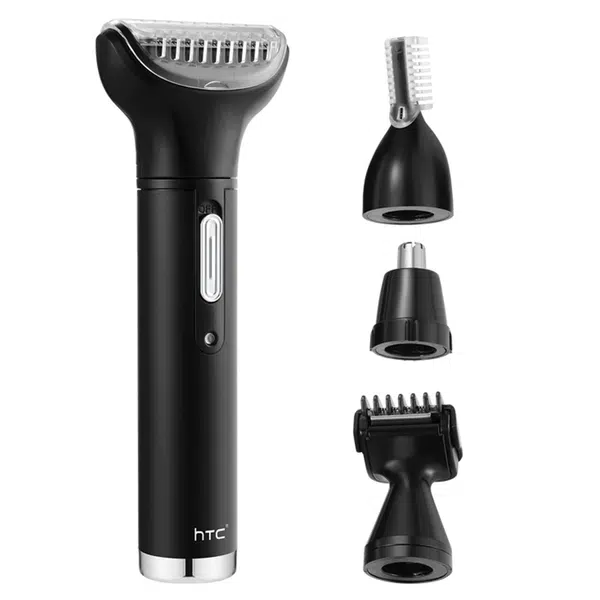 HTC AT-030 4 In 1 Women Men Rechargeable Trimmer Kit Electric Nose Eyebrow Sideburn Trimmer Hair Removal Body Groomer