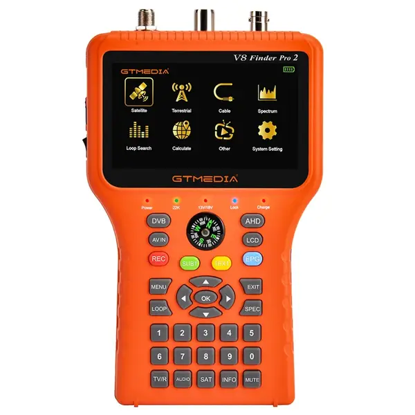 GTMEDIA V8 Finder Pro 2 Satellite Finder - Orange EU Plug
