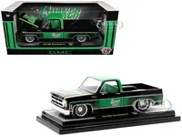1976 GMC Sierra Grande 15 Pickup Truck "Quaker State" Black with Green Top Graphics and Interior Limited Edition to 6650 pieces Worldwide 1/24 Diecas