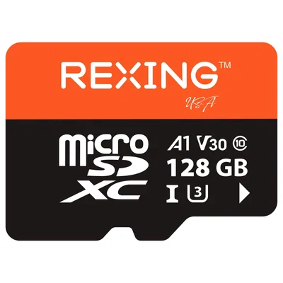 REXING microSDXC UHS-3 4K Full HD Video High Speed Transfer Monitoring SD Card with Adapter for Dash Cams, Surveillance System, Security Camera, & Bod