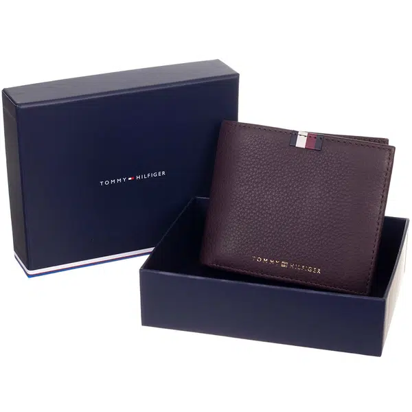 TOMMY HILFIGER MEN&#39;S WALLET BROWN