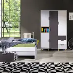 Studenský pokoj Joker 1 Barva korpusu: Bílá + grafitová