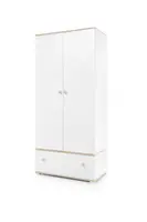 Šatní skříň Zoya ZY1 Barva korpusu + barva dveří: Dub biscuit / bílá