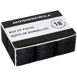WINNWELL HOKEJOVÝ PUK WINNWELL ČERNÝ OFICIÁLNÍ (18KS) BOX Hokejový puk, , velikost