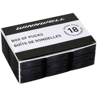 WINNWELL HOKEJOVÝ PUK WINNWELL ČERNÝ OFICIÁLNÍ (18KS) BOX Hokejový puk, , velikost