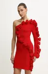 Šaty Farm Rio červená barva, mini, přiléhavé, 346139