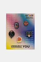 Připínačky na dětské boty Crocs Basketball Team 5 Pack 5-pack