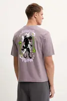 Bavlněné tričko Puma PUMA x RIPNDIP pánské, fialová barva, s potiskem, 632413