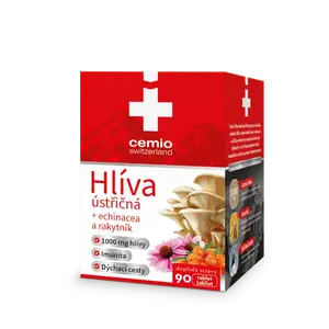 Cemio Hlíva ústřičná + echinacea a rakytník, 90 tablet