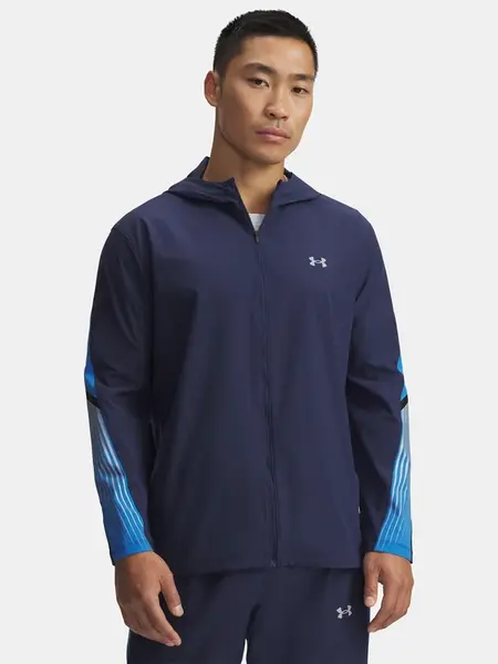 Men's Under Armour UA Velociti Storm Hooded Jacket Jkt-BLU - Mens