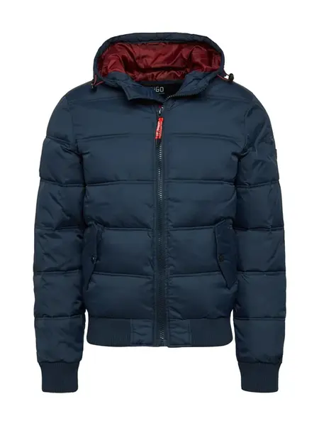 INDICODE JEANS Zimná bunda 'Adrian'  námornícka modrá