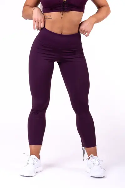 Nebbia Lace-up legíny 661, L, burgundy