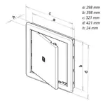Dvířka vanová VD, 300 x 400 mm, bílá 0109