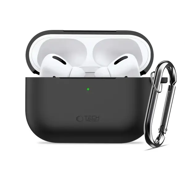 Tech-Protect Silikonové pouzdro, Apple AirPods Pro 3, černé