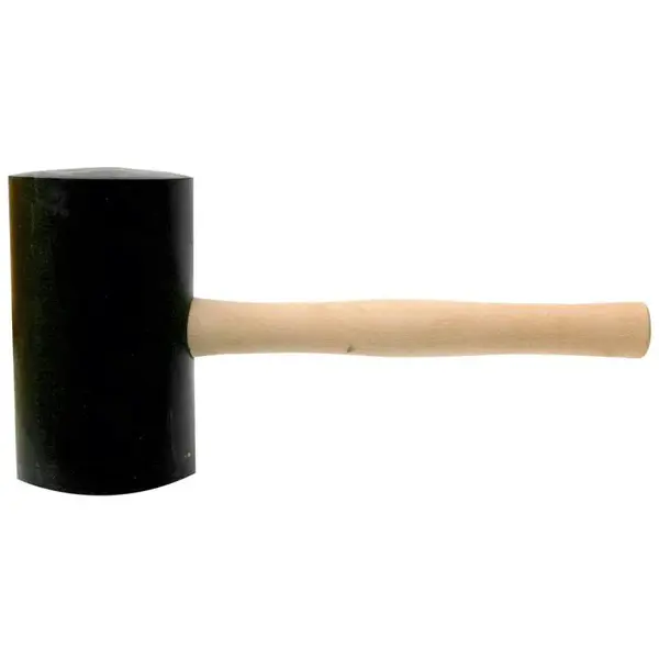 Palice gumová PROFI, 1 kg, 80 mm, dřevěná násada