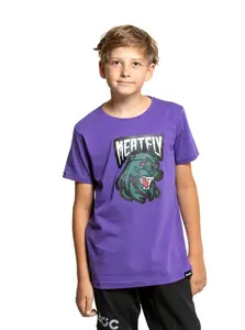 Meatfly dětské tričko Panther Violet | Fialová | Velikost 158 | 100% bavlna