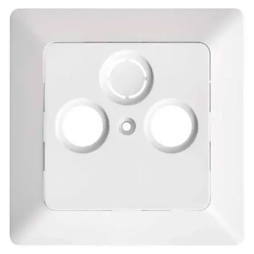 Kryt zásuvka televizní a satelitní, bílý