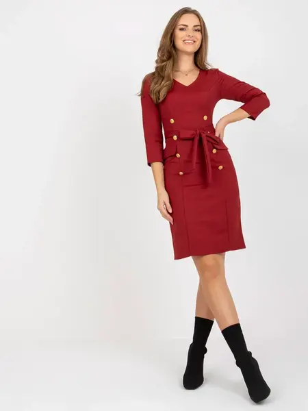 Dress-LK-SK-507838.93-dark red