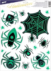 Okenní fólie halloween svítící 30x42cm 3003