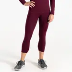 Dámské 3/4 termo legíny dare2b in the zone ii vínová xs