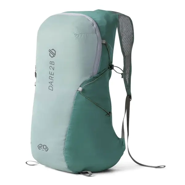 Lehce sbalitelný batoh dare2b packaway šedá/tyrkysová 20 l