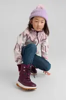 Dětský fleecový svetr reima northern bílá/fialová 146