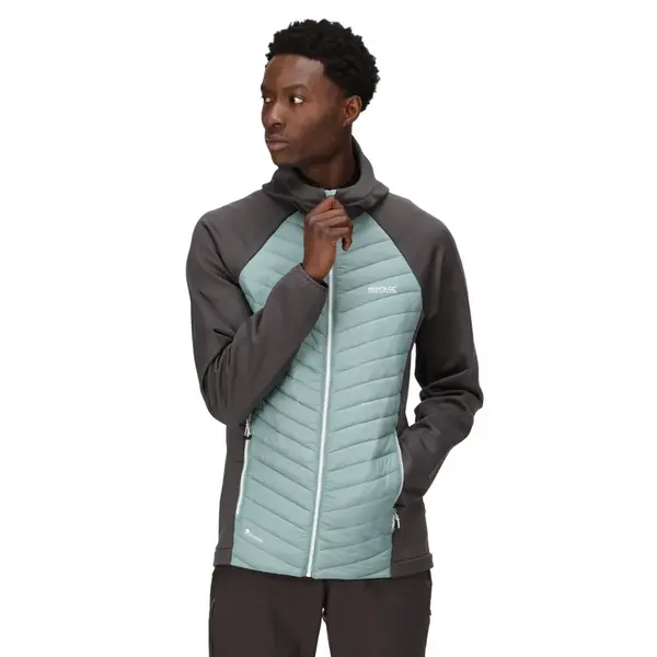 Pánská hybridní bunda regatta andreson vii černá/světle modrá m