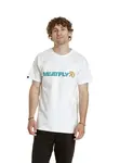 Meatfly pánské tričko Logex White | Bílá | Velikost XL | 100% bavlna