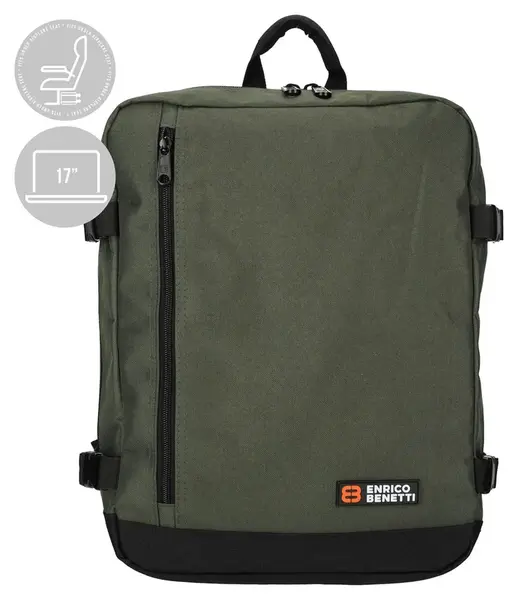 Batoh do lietadla 40x30x20 Enrico Benetti Amsterdam 54687 Olive