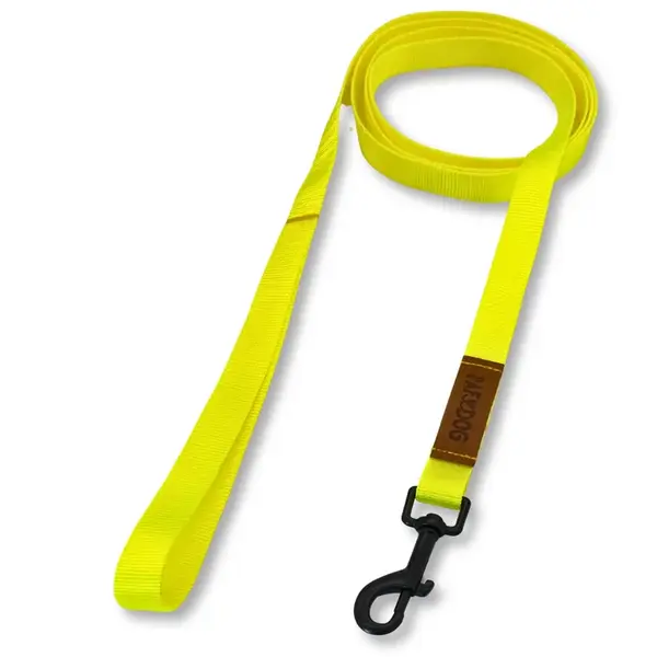PafDog Klasické vodítko s poutkem na ruku, žluto-zelené PAF-683