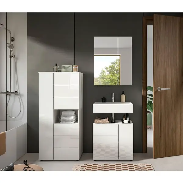 MID.YOU KOUPELNA vysoce lesklá bílá