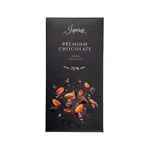 ISPIRITI Hořká čokoláda 70% s kousky mandlí 80 g